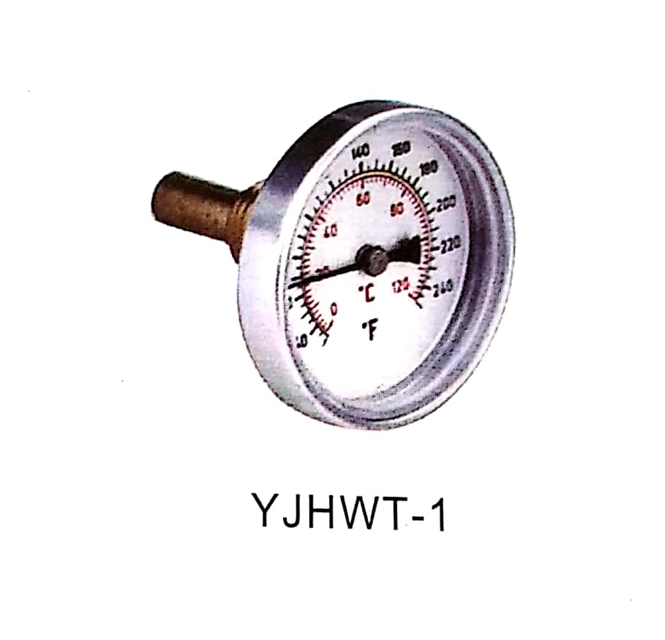 Water heater thermometer